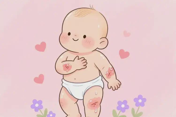 寶寶四肢容易起濕疹可以治好嗎(圖2)