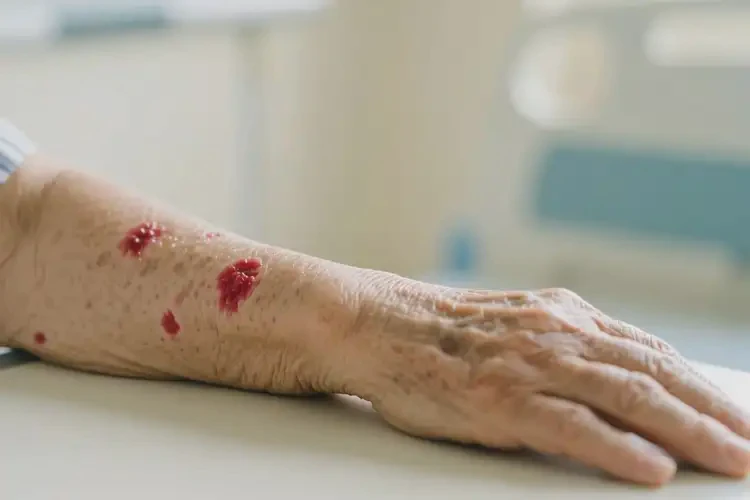 老年人手臂上出濕疹可不可以根治(圖1)