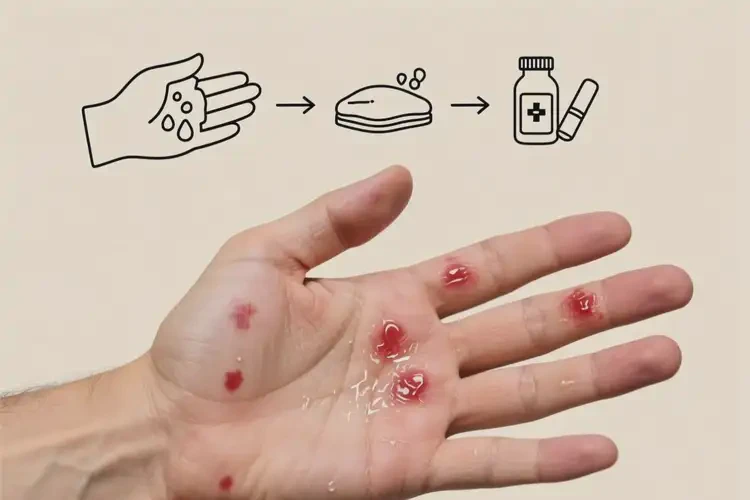 男性手上容易起濕疹能徹底自愈嗎(圖1)