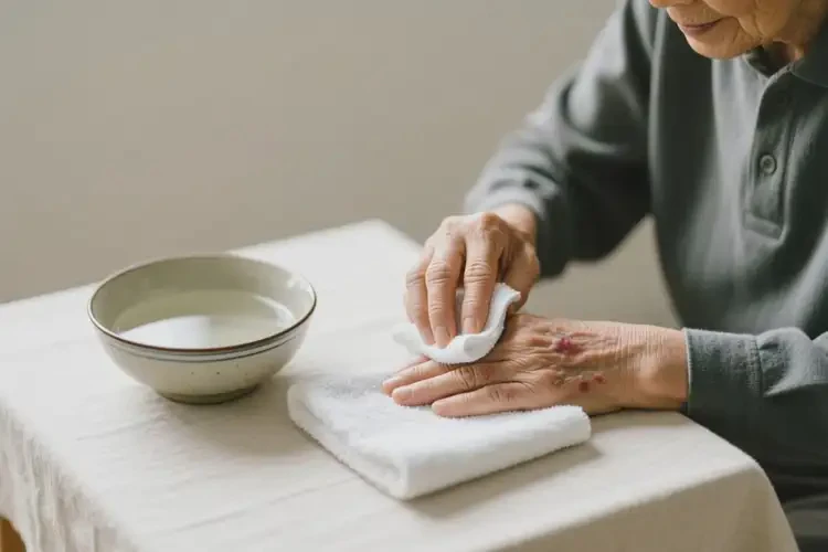 高齡老人手上出現(xiàn)濕疹可不可以根治(圖3)