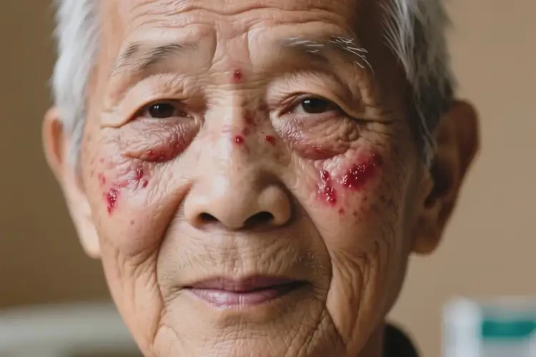 老年人臉上經(jīng)常長(zhǎng)濕疹可不可以徹底自愈(圖1)