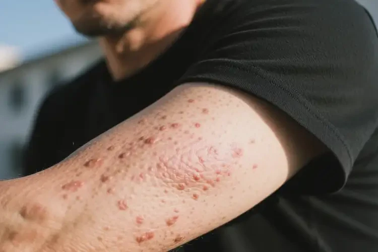 男人身上經(jīng)常起濕疹可不可以根治(圖4)