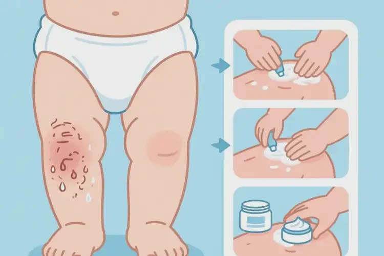 婴儿大腿上有湿疹可以治好吗(图4)