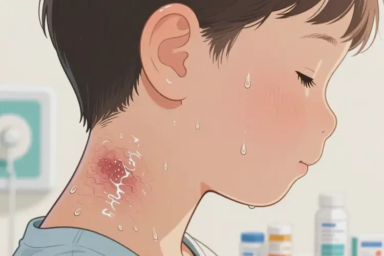 孩子脖子上偶爾長濕疹可不可以根治(圖2)