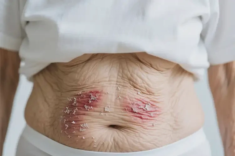 高齡老人肚子偶爾長(zhǎng)濕疹不管它會(huì)自己自愈嗎(圖1)