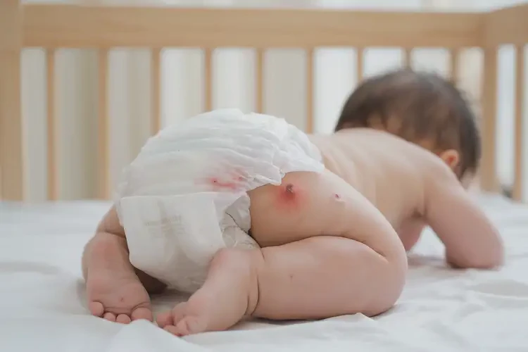 嬰幼兒屁股上出現(xiàn)濕疹可以治好嗎(圖4)