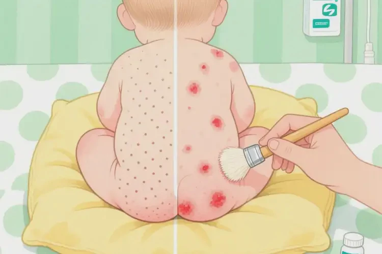 寶寶屁股上經(jīng)常起濕疹可以治好嗎(圖1)