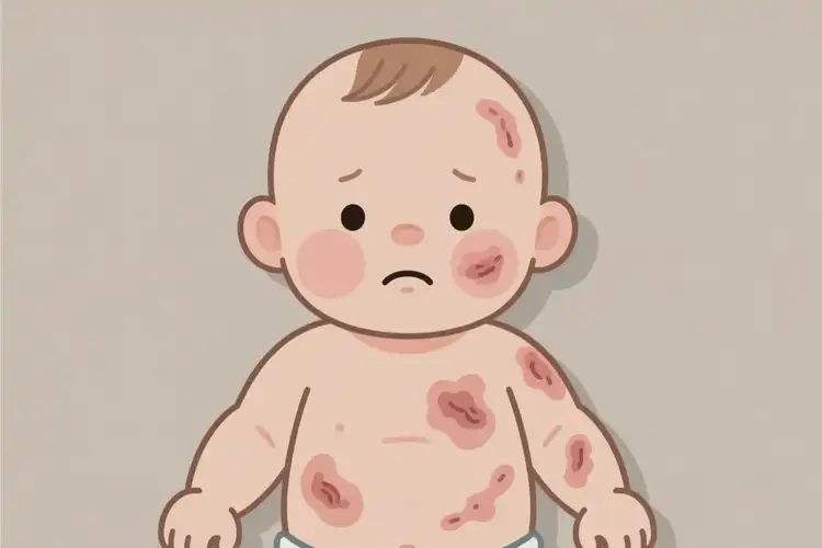 嬰兒全身起濕疹可以治好嗎(圖1)