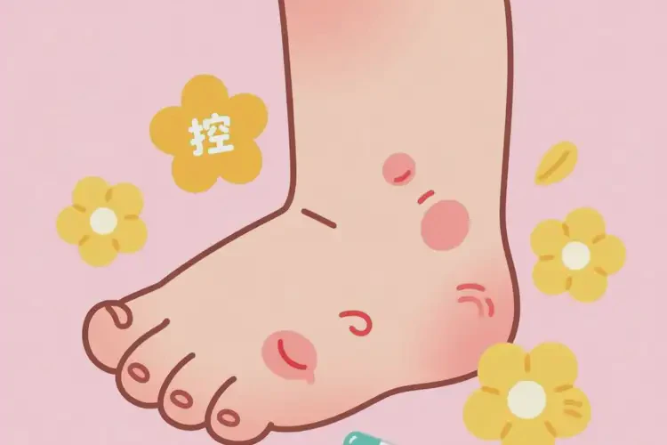 兒童腳上出現(xiàn)濕疹可不可以根治(圖1)