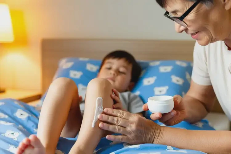 小孩大腿上經(jīng)常長(zhǎng)濕疹可不可以根治(圖1)