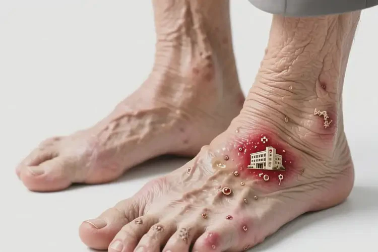 老人腳上容易長濕疹可不可以根治(圖1)