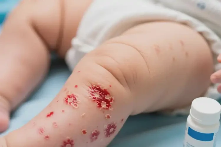 婴幼儿大腿上出湿疹可以治好吗(图1)