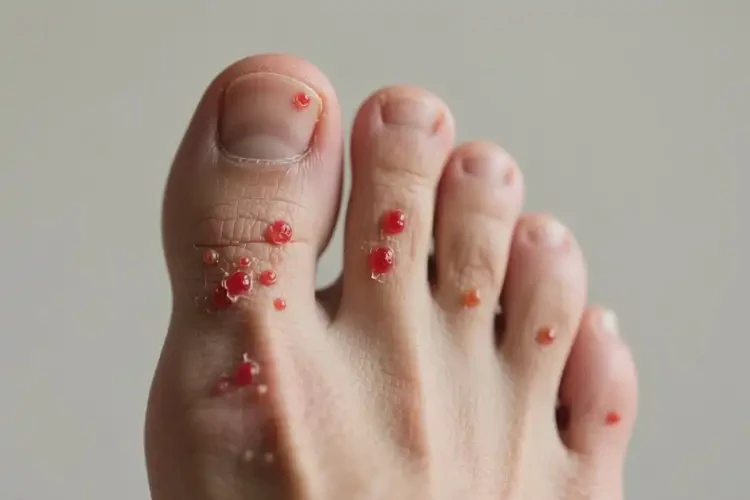 男人腳上容易起濕疹可不可以根治(圖1)