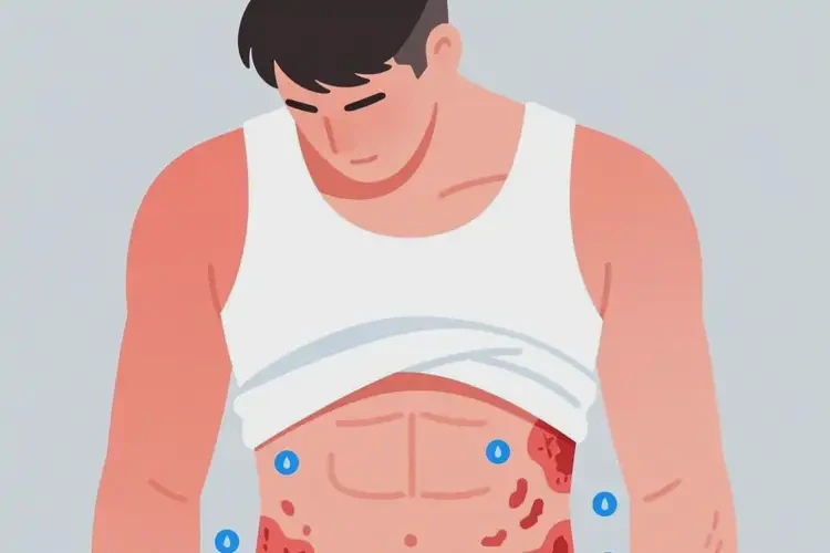 男人肚子上容易起濕疹能不能根治(圖2)