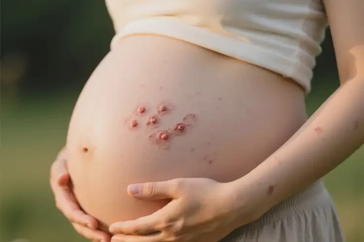 產(chǎn)婦肚子上偶爾長濕疹可不可以根治(圖1)