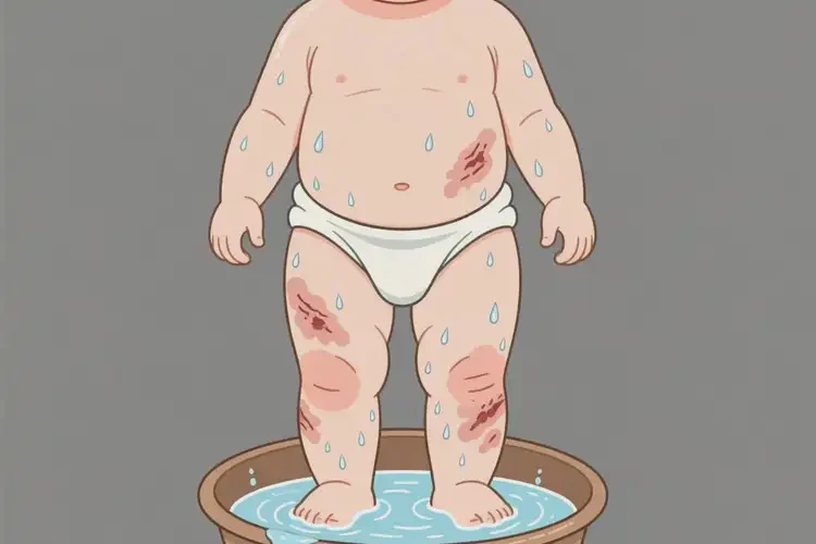 嬰兒全身容易長(zhǎng)濕疹可以治好嗎(圖1)