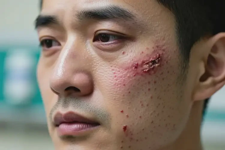男人面部起濕疹可不可以根治(圖3)