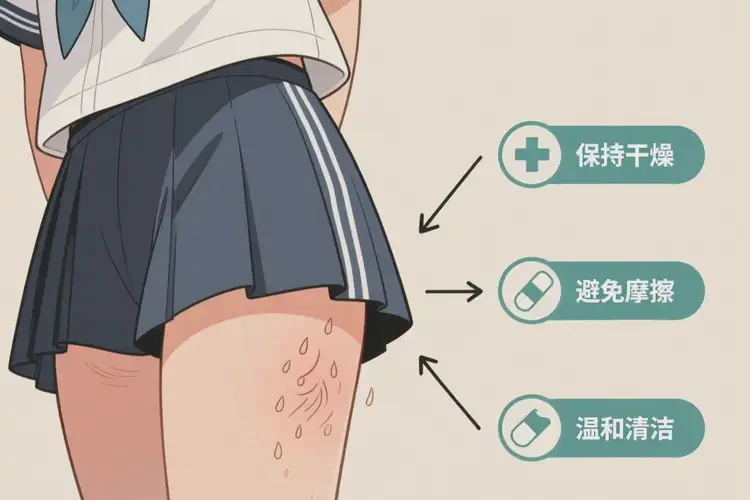 大學生屁股上出現(xiàn)濕疹可不可以根治(圖3)
