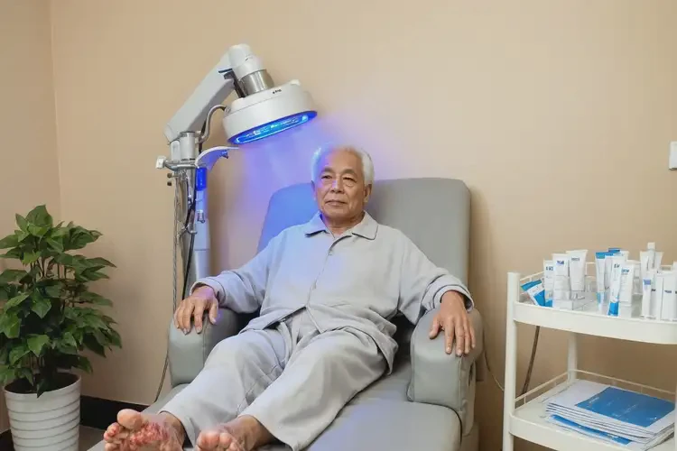 高齡老人腳上出現(xiàn)濕疹可不可以根治(圖1)