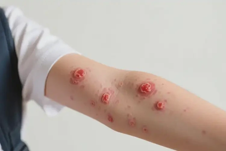 中學(xué)生手臂上起濕疹可不可以根治(圖4)