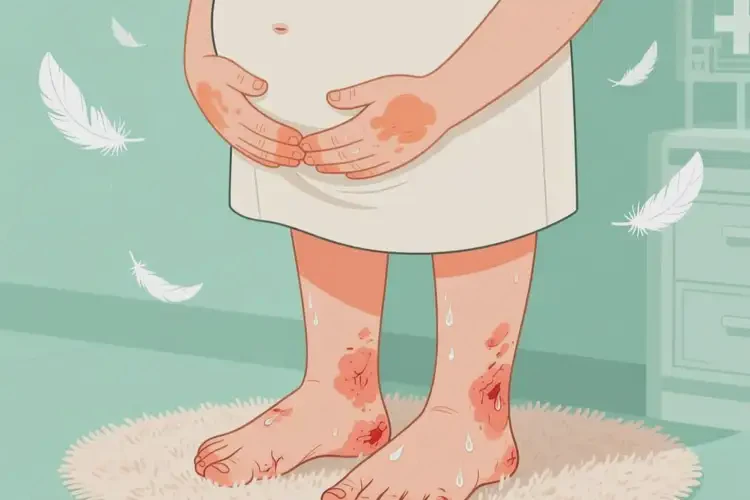孕婦四肢起濕疹可不可以根治(圖1)