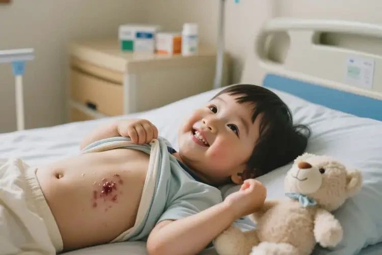 小孩肚子上經(jīng)常起濕疹可不可以根治(圖1)