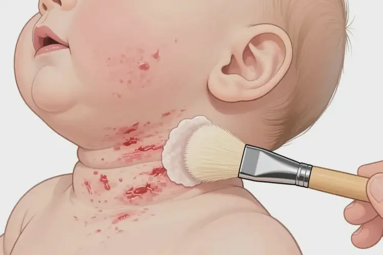 嬰兒脖子經(jīng)常長濕疹可以治好嗎(圖2)