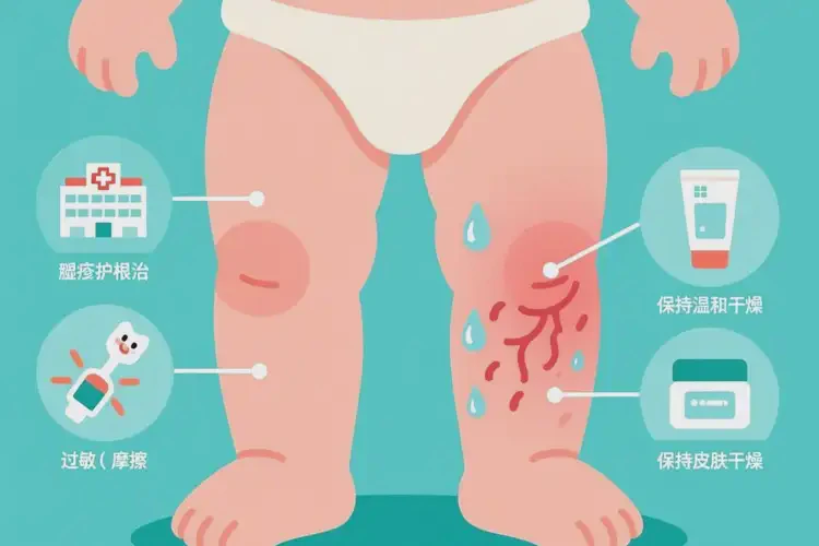 婴幼儿大腿偶尔起湿疹可不可以根治(图1)