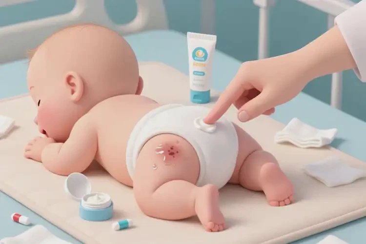 寶寶屁股偶爾起濕疹可以治好嗎(圖2)