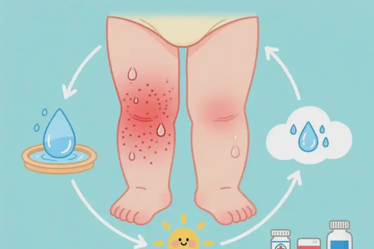 小兒大腿容易長濕疹可不可以根治(圖1)