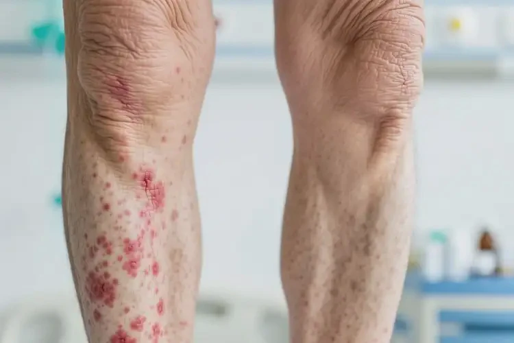 老年人大腿容易起濕疹可以治好嗎(圖2)