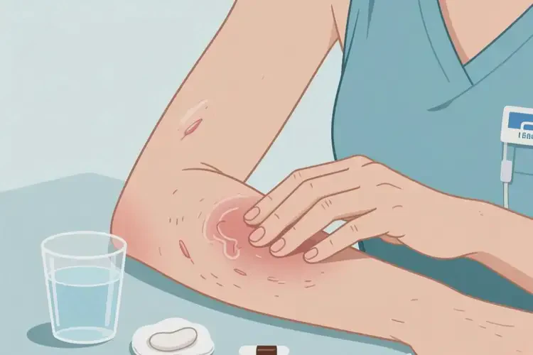 女性手臂上偶爾起濕疹可不可以根治(圖1)