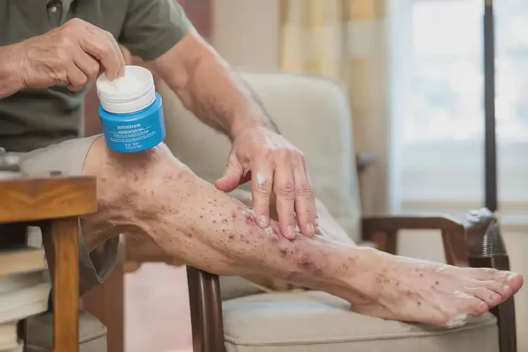 男人小腿出現(xiàn)濕疹可不可以根治(圖2)