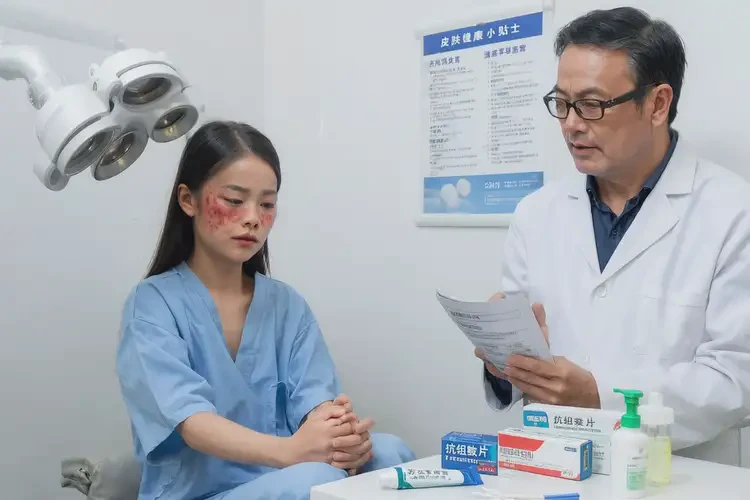 女性面部偶尔长湿疹可不可以根治(图3)