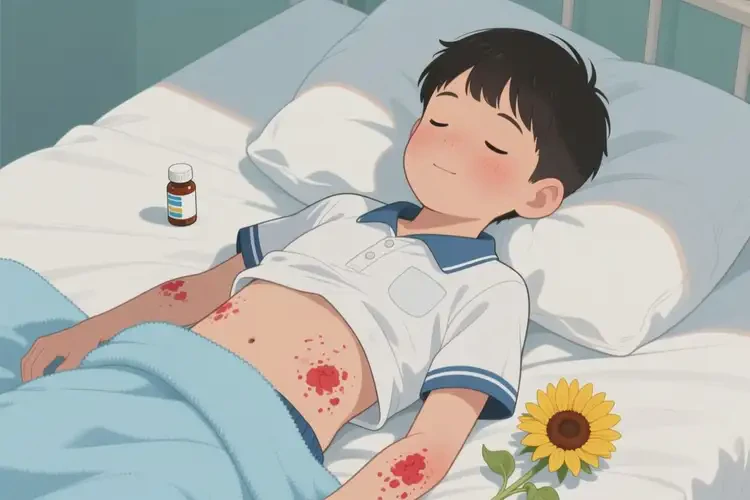 中学生肚子上经常起湿疹可不可以根治(图1)