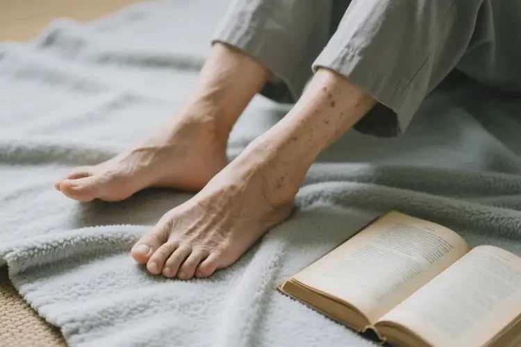 老年人腳上出現(xiàn)濕疹可以治好嗎(圖1)