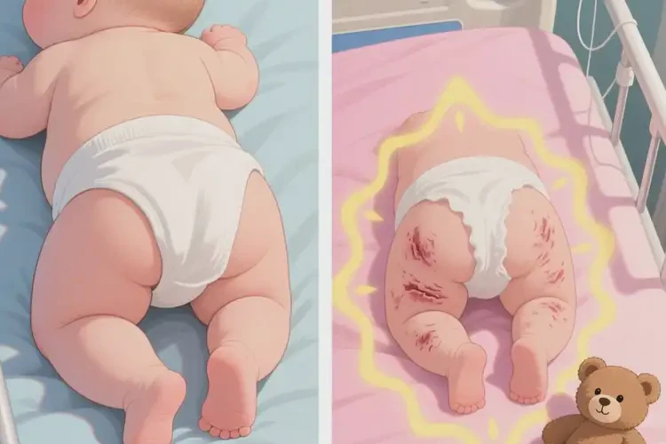 婴幼儿屁股起湿疹可以治好吗(图1)