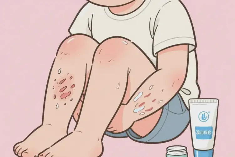 少兒大腿上容易長濕疹可以治好嗎(圖3)