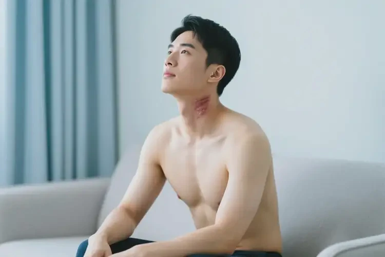 男性脖子上容易起濕疹可以治好嗎(圖2)