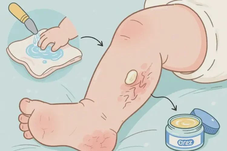 嬰幼兒小腿長(zhǎng)濕疹可以治好嗎(圖3)