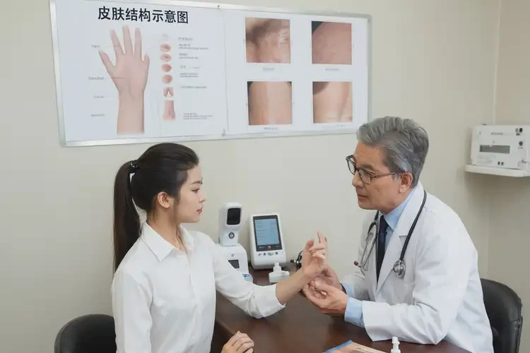 女性手上長濕疹能夠徹底治愈嗎(圖1)