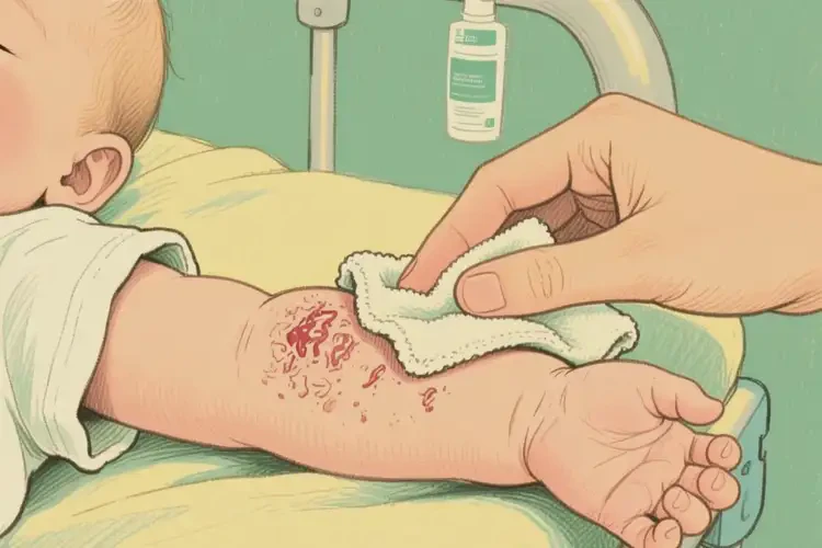 嬰幼兒手臂經(jīng)常長濕疹可以治好嗎(圖1)