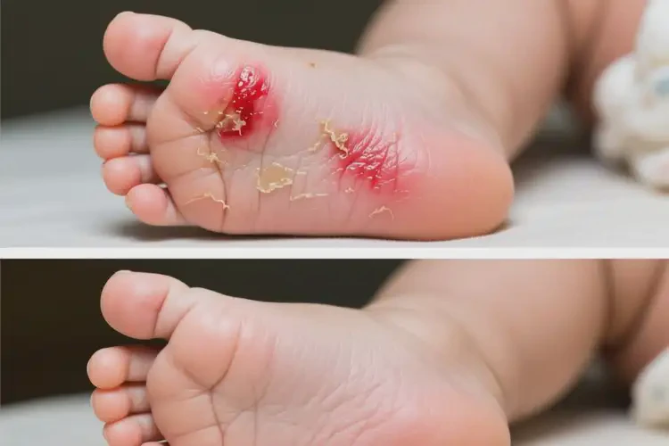 嬰兒腳上容易長濕疹可以治好嗎(圖3)