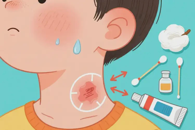 兒童脖子有濕疹可以治好嗎(圖2)