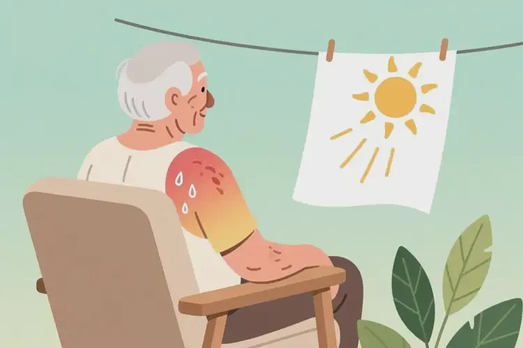 老人屁股上容易起濕疹可以治好嗎(圖1)