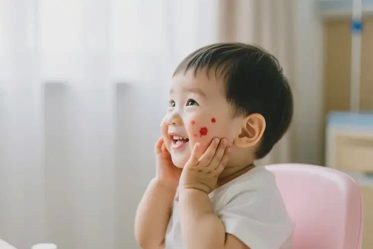 幼兒臉上經(jīng)常起濕疹可不可以根治(圖1)