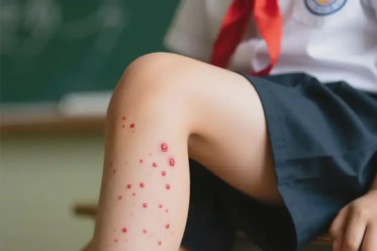 小學(xué)生大腿上出濕疹可不可以根治(圖1)