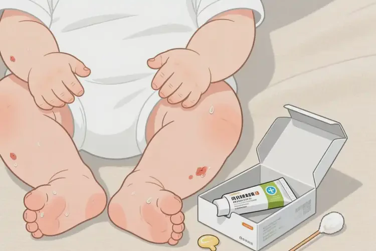 嬰兒四肢有濕疹可以治好嗎(圖2)