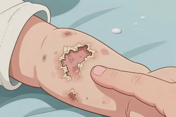 嬰兒手臂上有濕疹可以治好嗎(圖1)