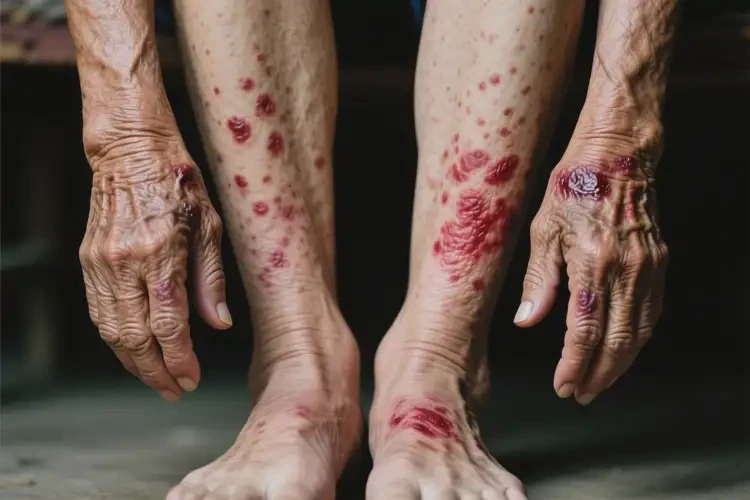 老年人四肢經(jīng)常起濕疹可不可以根治(圖1)